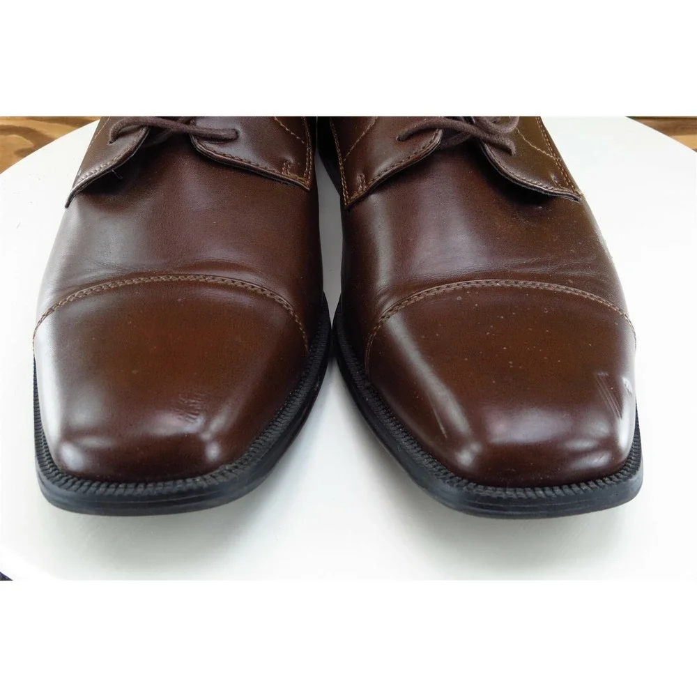 Alfani Shoes Sz 11 M Brown‎ Derby Oxfords Leather Men adam